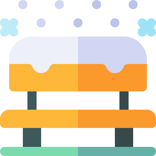 Ławka Basic Rounded Flat ikona