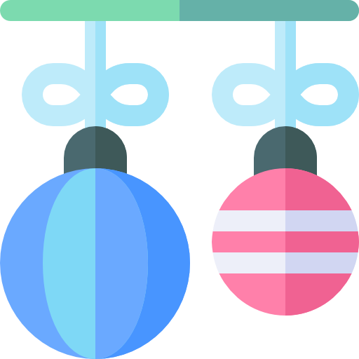 kerstballen Basic Rounded Flat icoon