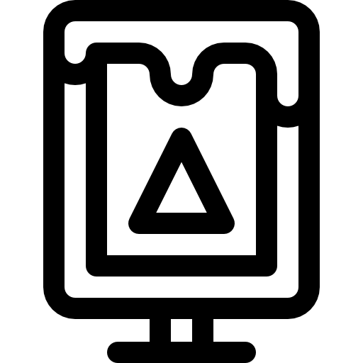 caja ligera Basic Rounded Lineal icono