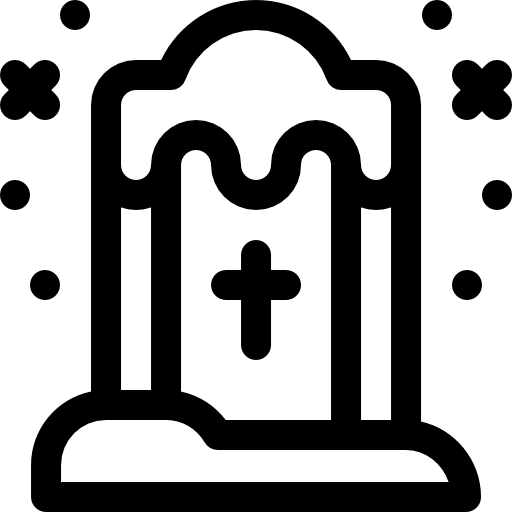 묘지 Basic Rounded Lineal icon
