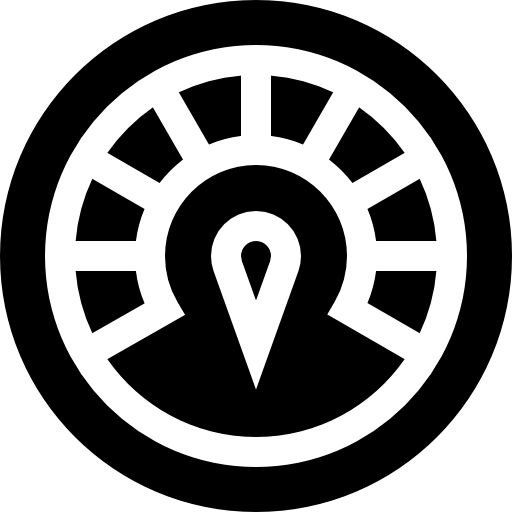tachometer Basic Straight Filled icon