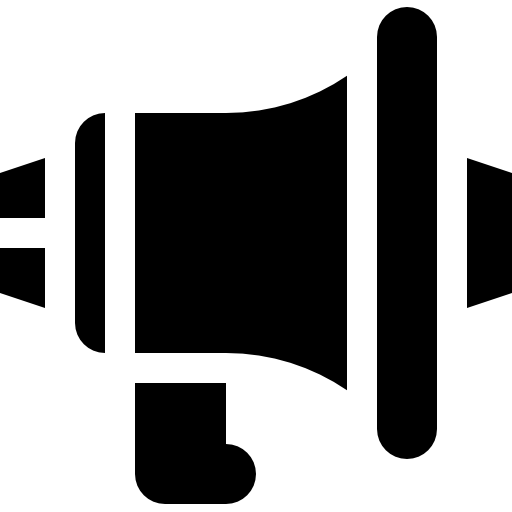 メガホン Basic Straight Filled icon