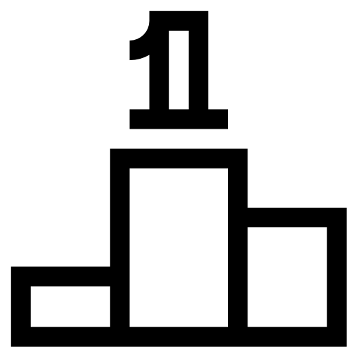 podio Basic Straight Lineal icono