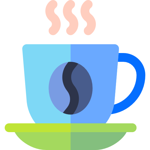 taza de café Basic Rounded Flat icono