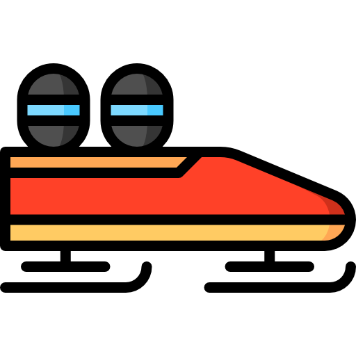 Bobsleigh Puppet Characters Lineal Color icon