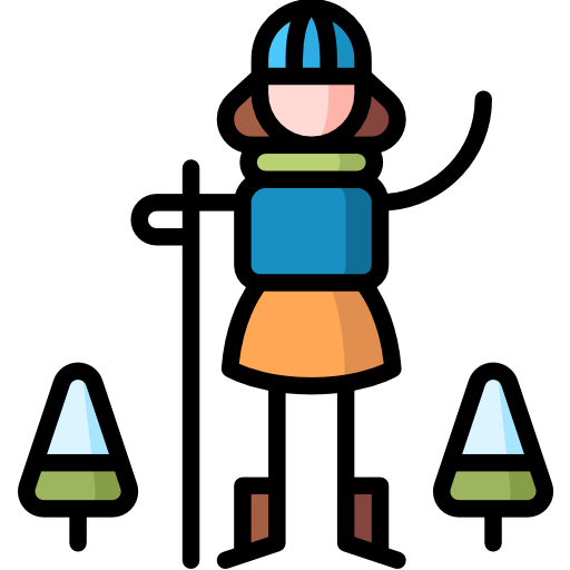 ハイキング Puppet Characters Lineal Color icon