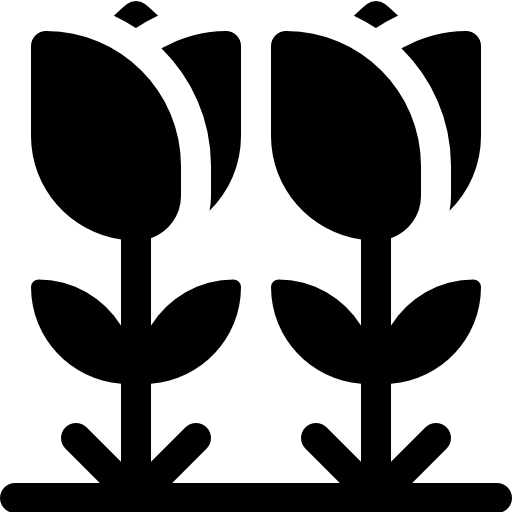 チューリップ Basic Rounded Filled icon