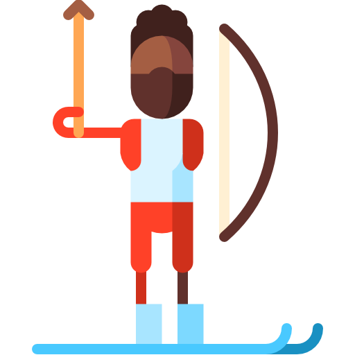 ski Puppet Characters Flat icoon
