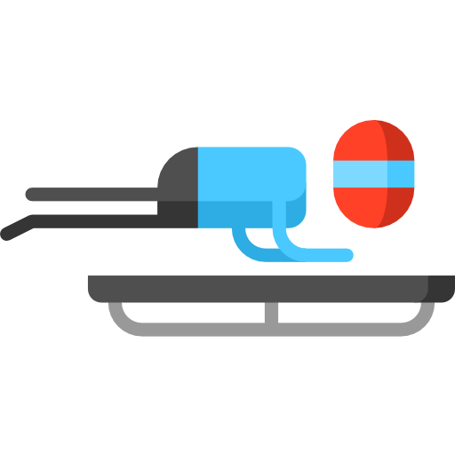 Luge Puppet Characters Flat icon