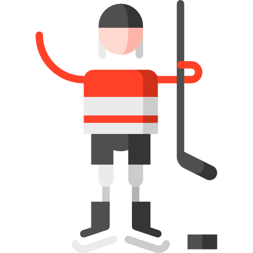 Ice hockey Puppet Characters Flat icon