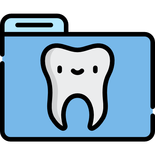 dental Kawaii Lineal color icono