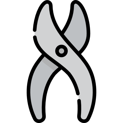 Scissor Kawaii Lineal color icon