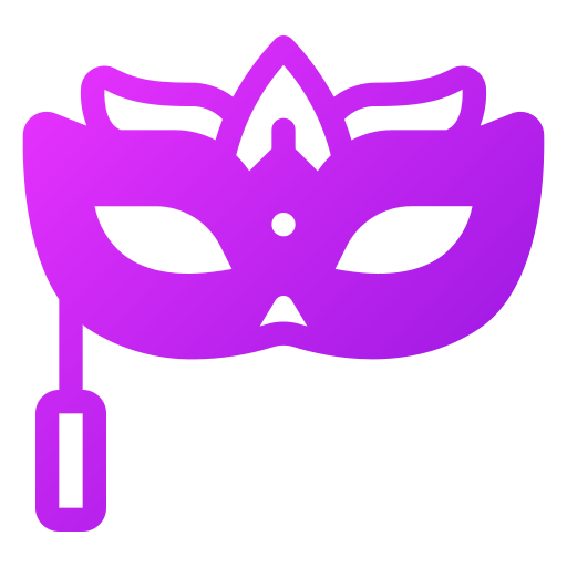 maska imprezowa Generic gradient fill ikona