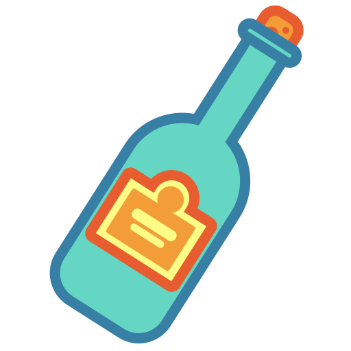 bottiglia di vino Generic color lineal-color icona