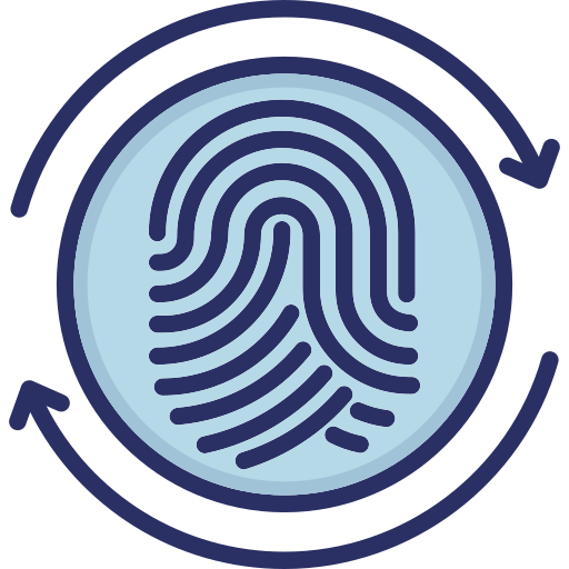 Thumb print Generic color lineal-color icon