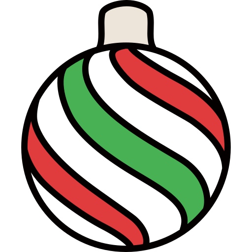 bombka świąteczna Generic color lineal-color ikona