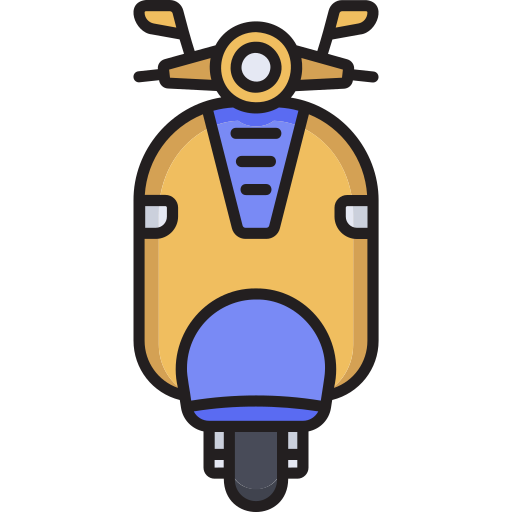 오토바이 Generic color lineal-color icon