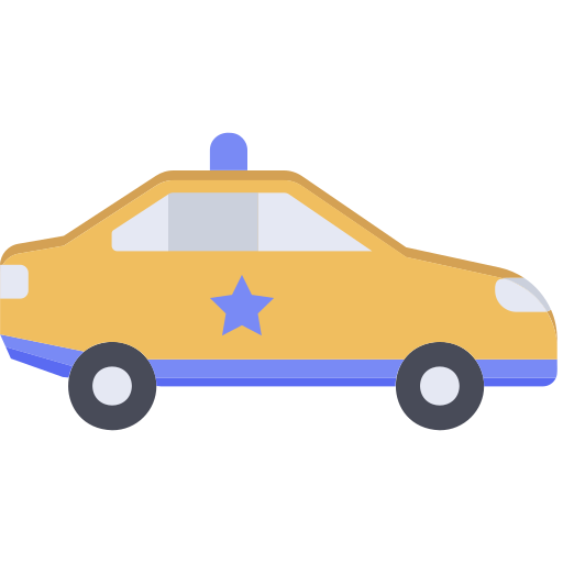 carro de polícia Generic color fill Ícone