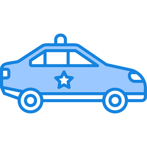 auto della polizia Generic color lineal-color icona