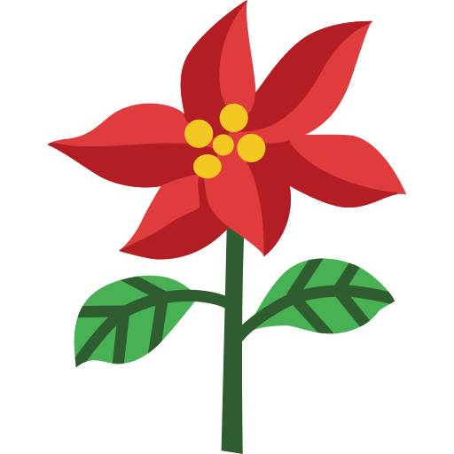 Poinsettia Generic color fill icon