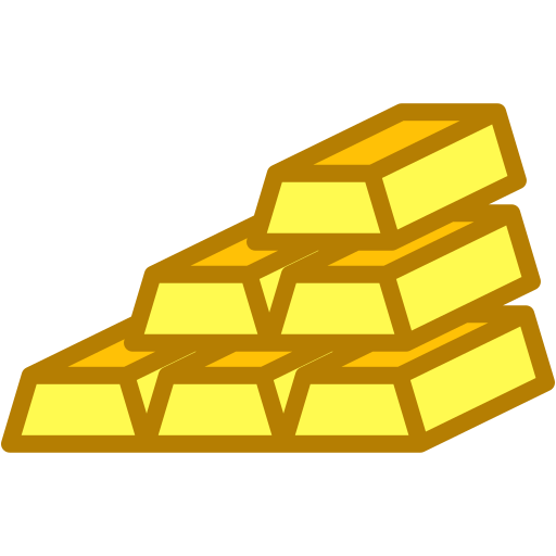 sztabki złota Generic color lineal-color ikona