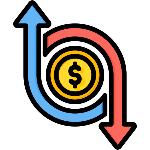 przepływ środków pieniężnych Generic color lineal-color ikona