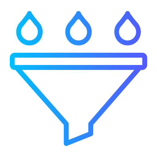 filtration Generic gradient outline icon