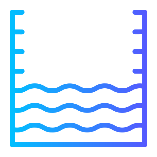 water niveau Generic gradient outline icoon