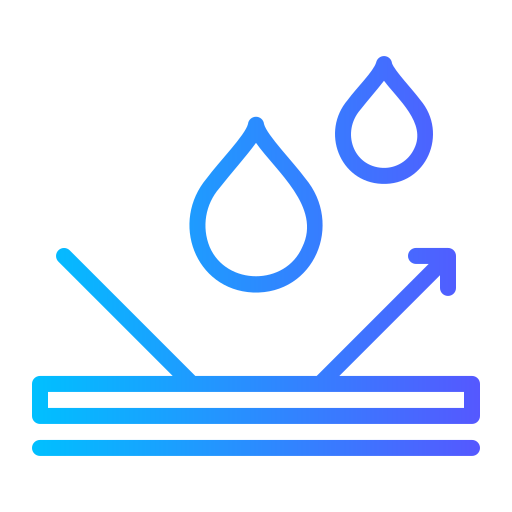 waterafstotend Generic gradient outline icoon