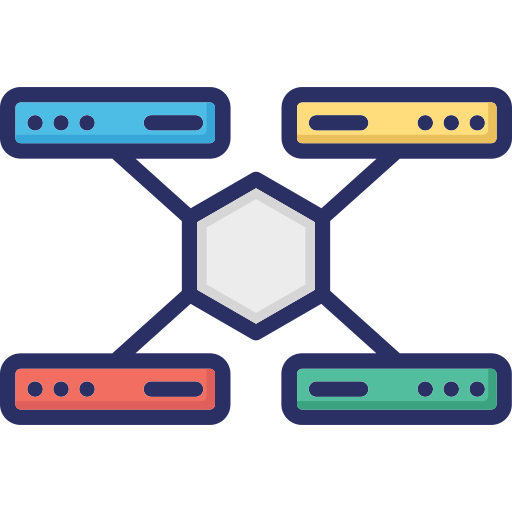 Topology Generic color lineal-color icon