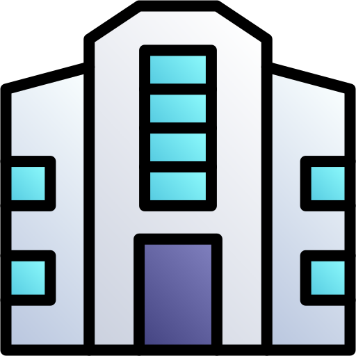 budynek Generic gradient lineal-color ikona