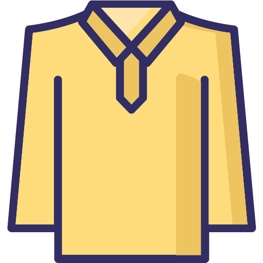 Рубашка с воротником Generic color lineal-color иконка
