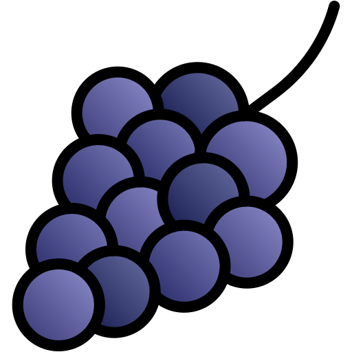Grapes Generic gradient lineal-color icon