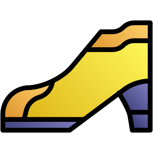 tacón alto Generic gradient lineal-color icono