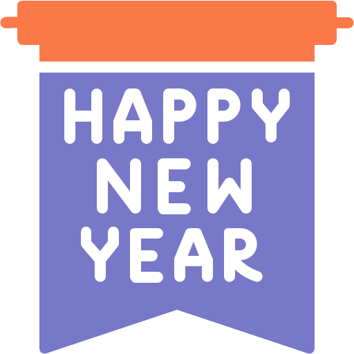 Happy new year Generic color fill icon