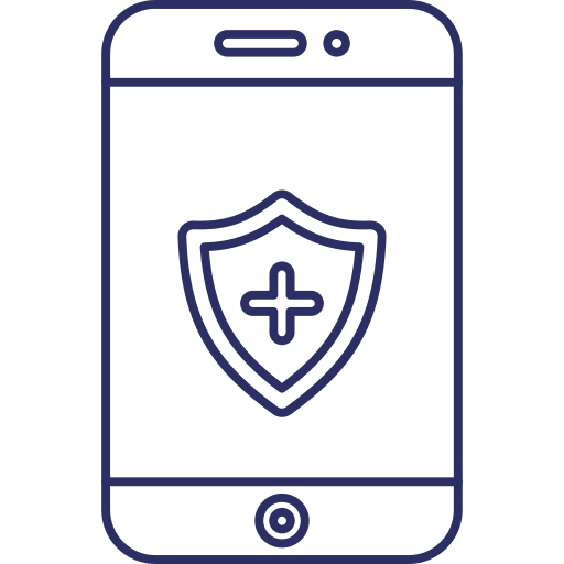 Protected phone Generic outline icon