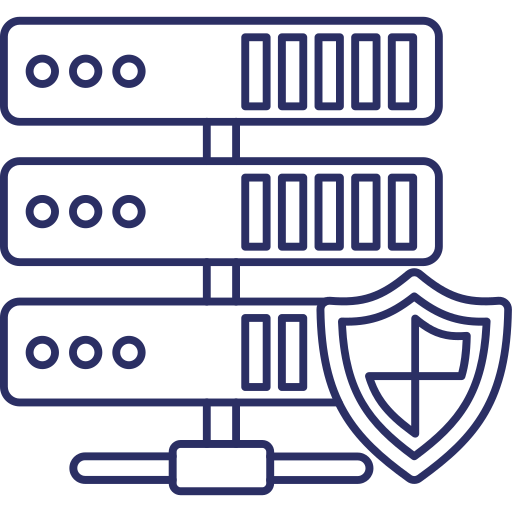 segurança do servidor de dados Generic outline Ícone