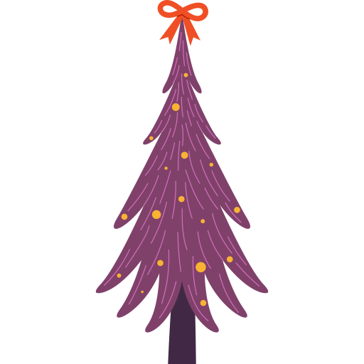 Рождественская елка Generic Sticker Color Fill иконка