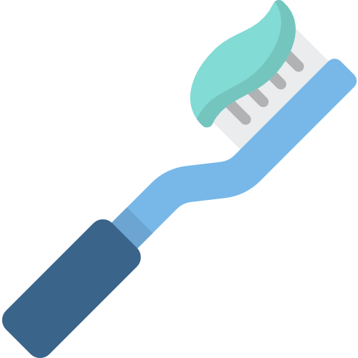 escova de dente Kawaii Flat Ícone