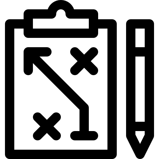 stratégie Basic Rounded Lineal Icône