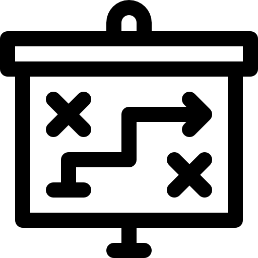 stratégie Basic Rounded Lineal Icône