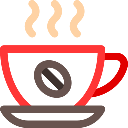 Coffee Basic Rounded Lineal Color icon