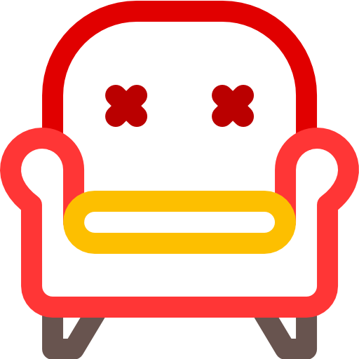 Armchair Basic Rounded Lineal Color icon