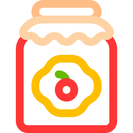 mermelada Basic Rounded Lineal Color icono