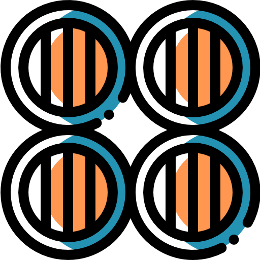 Barrels Detailed Rounded Color Omission icon