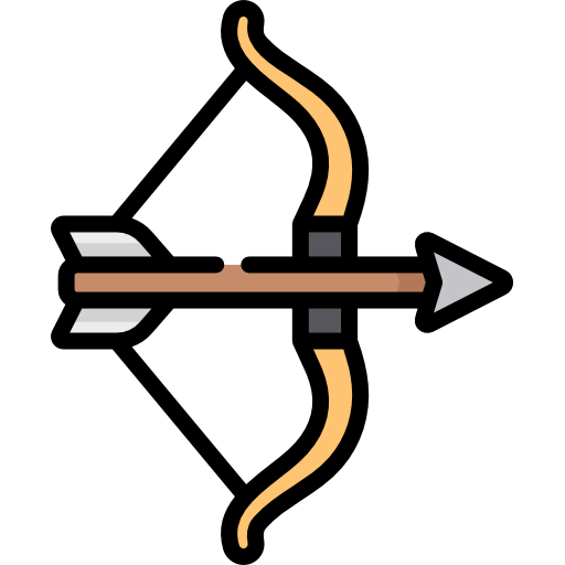 flecha Kawaii Lineal color icono