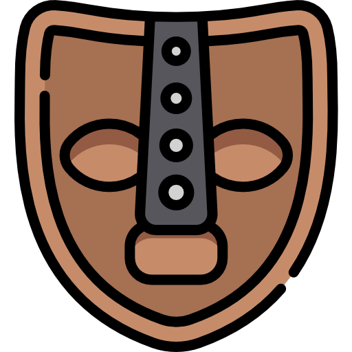 maschera Kawaii Lineal color icona