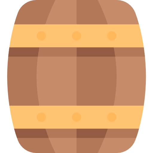 barril Kawaii Flat icono
