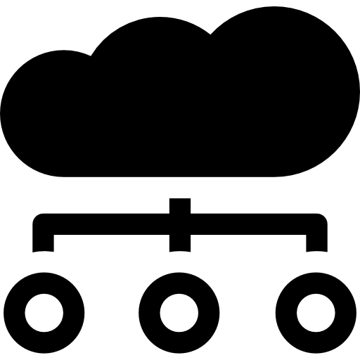 cloud computing Basic Rounded Filled icona