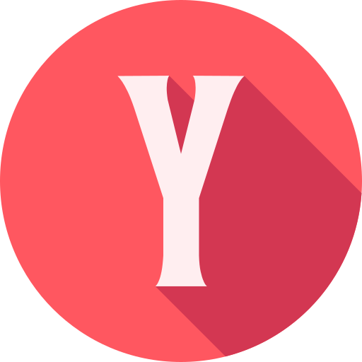 letter y Generic color fill icoon